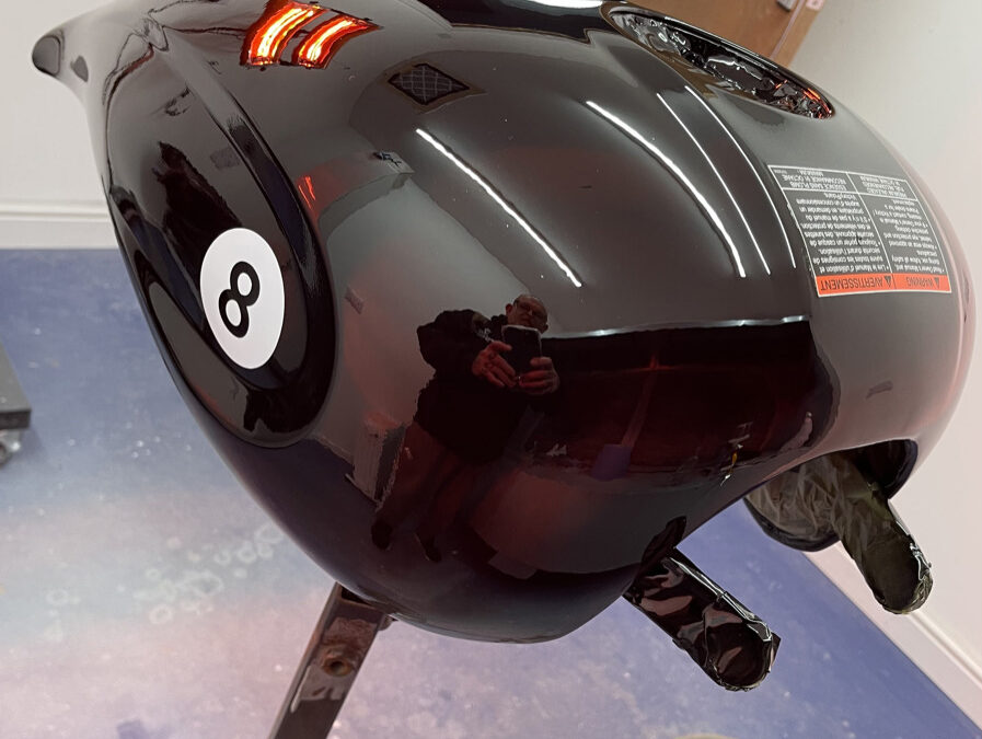 Custom Painted Bike Tank