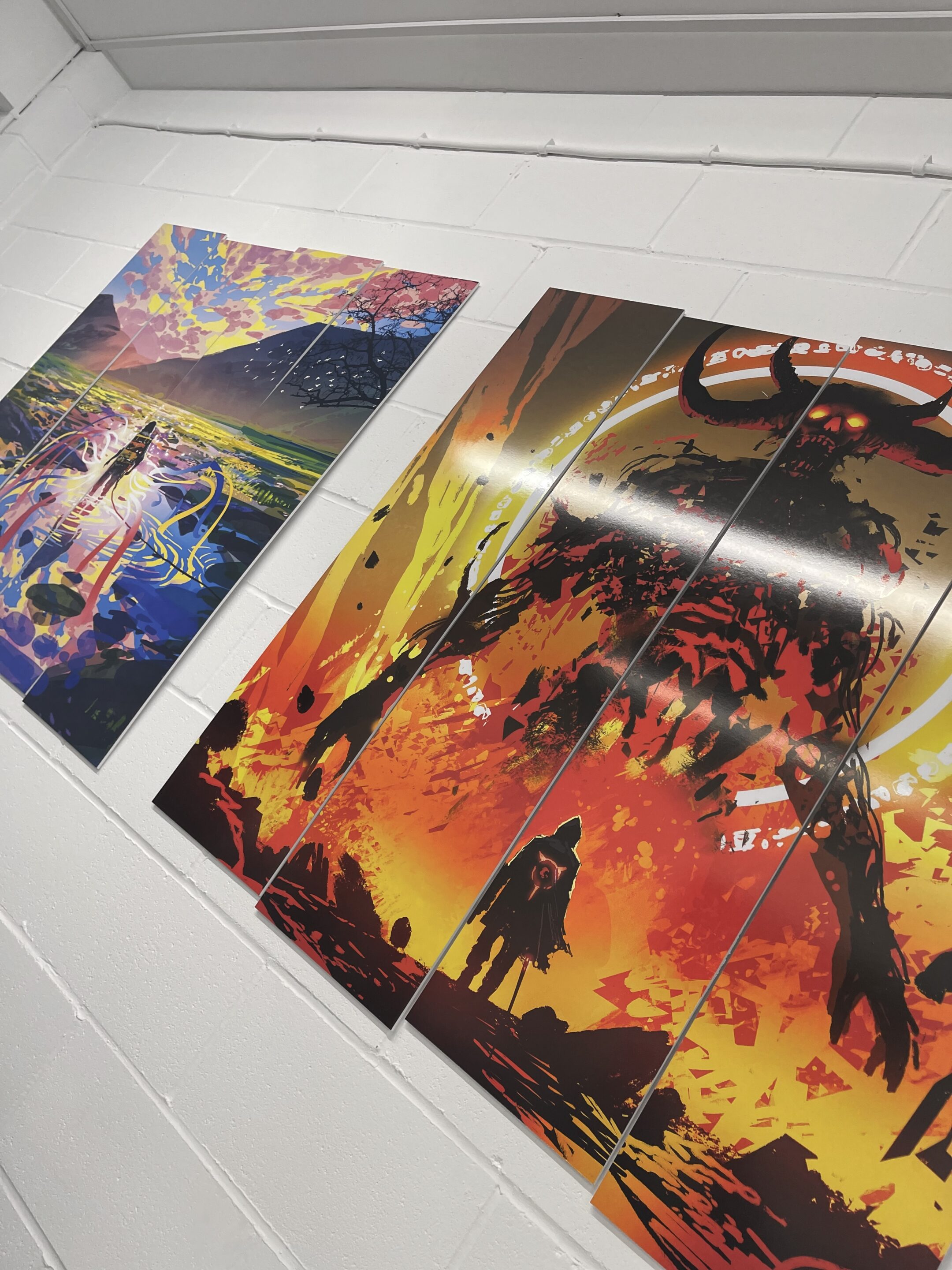 Large format custom printed art panels