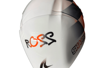 Custom painted motorcycle helmet Shark Race-R Pro, Race Paint tier from £450, X-Paint