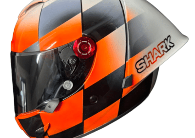 Race Paint custom helmet finish on Shark Race-R Pro, X-Paint 38 years experience
