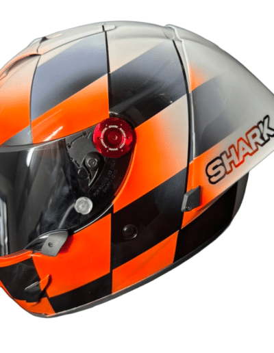 Race Paint custom helmet finish on Shark Race-R Pro, X-Paint 38 years experience