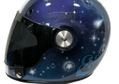 shoei painted with a space scene