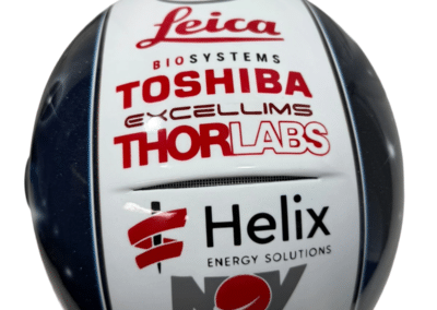 airbrushed logos on a shoei helmet