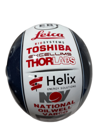 airbrushed logos on a shoei helmet